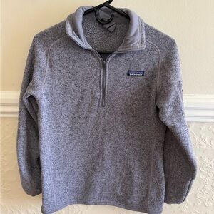 Patagonia purple quarterzip
